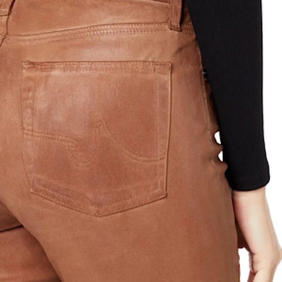 “NEW” AG Adriano Goldschmied Mari High-Rise Slim Straight Coated Jean - Picture 2 of 7